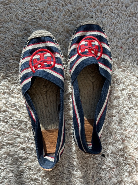 Tory Burch Shoes - Tory Burch EUC red white blue espadrilles